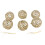 Christmas Tree Ball Ornaments Gold Hollow 6 pcs 2