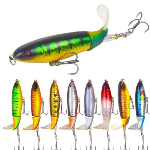 Topwater hard bait with propeller tail 1 piece 2