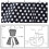 Retro polka dot apron with ruffle and pockets, adjustable 3