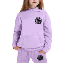 Set trening cu hanorac și pantaloni violet pentru copii, pentru vârste 7-8 ani