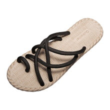 Men's Brown Flip Flops Comfortable Flat Sole Size 7.5