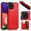 Samsung Galaxy A22 5G case with card holder rose red 7