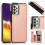 Samsung Galaxy A33 5G case with card holder rose red 5