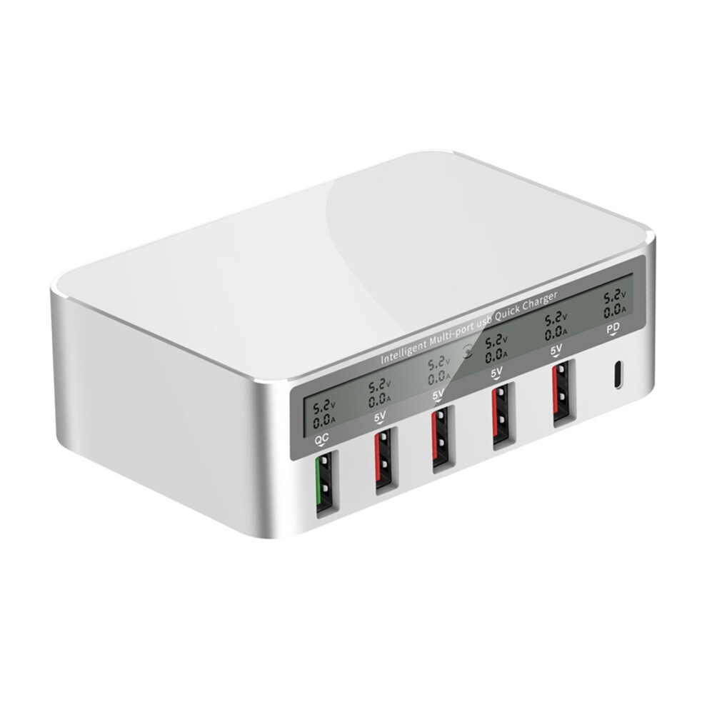 Usb Charging Station 40W 6-Port Wireless Charger 9132278152394