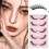 Cat Eye Fox Eyelashes Thick Natural Slanted Black Single 2