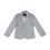 Jungen-Blazer mit Reverskragen, kariert, grau 1
