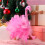 Flamingo Christmas Tree Topper Pink Artificial Feather 1pc 4