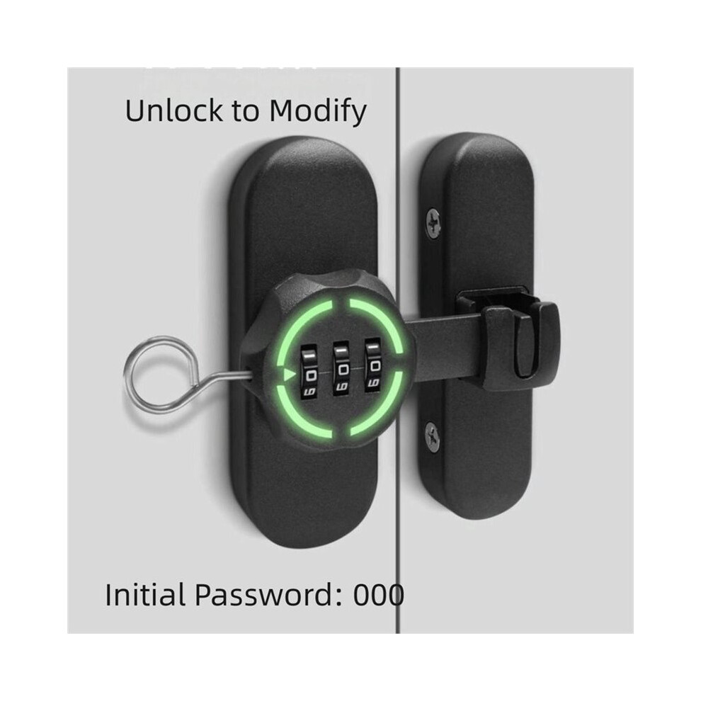 Password Lock Luminou Combination Lock Mechanical Code High-Security Sliding Door Lock For Cabinets Drawers Doors 6032896360672