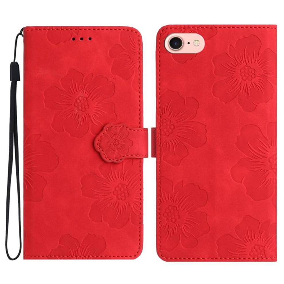 Leather Flip Wallet Case For Iphone 16E Â Magnetic, Red 9165521137657