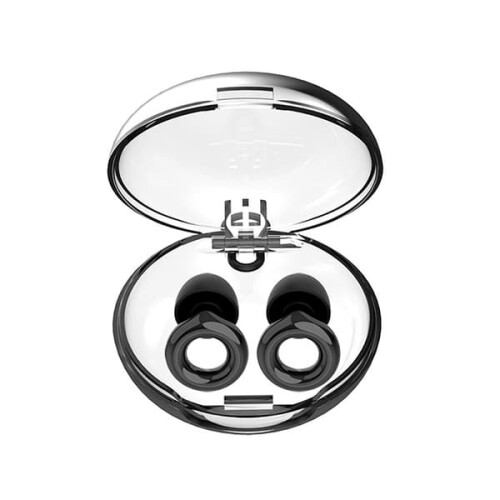 INF noise cancelling earplugs black with handle 2