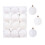 White Christmas Balls 40mm 24pcs Tree Ornaments 2