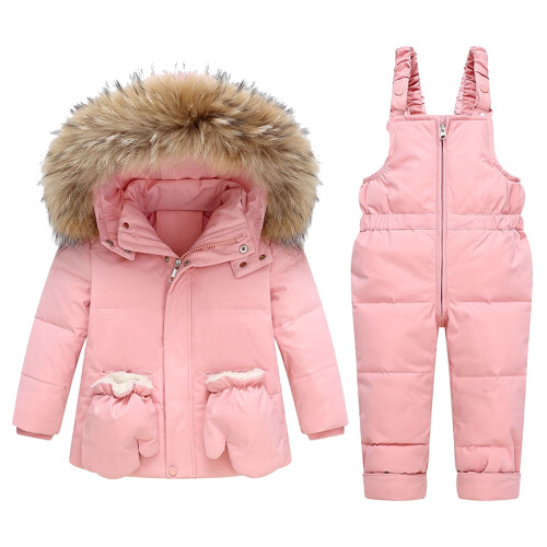 Kids Ski Suit Set Pink 3T Waterproof Windproof Thermal