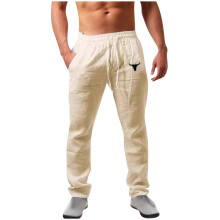 Men's Casual Jogger Pants Beige XL