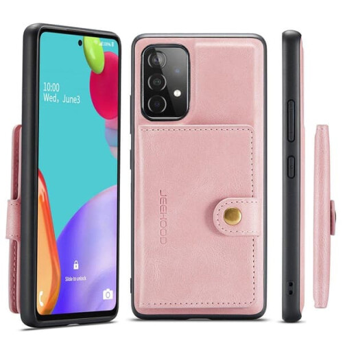 Samsung Galaxy A52 red case with card slot 1