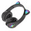 Écouteurs Bluetooth sans fil avec oreilles de chat noirs 8