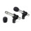 4x Shockproof Clip Mic Clips Adjustable Mic Holders with Adapters ,Wireless Mic Clamp Mic Stands for C02 8