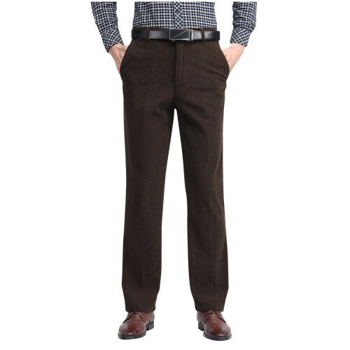 Men's corduroy pants solid color straight cut XL