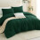 Emerald Green Queen Comforter Set 3-Piece 5