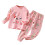 Baumwollpyjama-Set mit Hasenmuster, rosa, Größe 3M-5Y 1