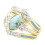 Turquoise Diamond Ring Set for Women 3 Pieces 1