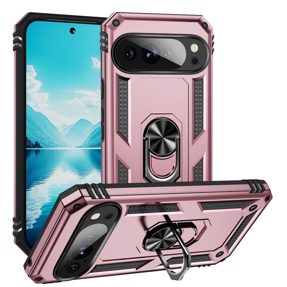 Google Pixel 10 Pro Case Rose 6.3-Inch Impact-Resistant Gold 9180435630834