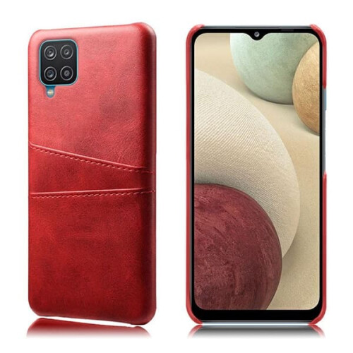 Card Holder for Samsung Galaxy A12 Case Red 1