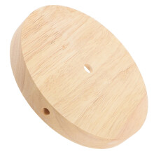 Pied de lampe rond en bois massif E27/E14 Ă monter soi-mĂŞme, 100 mm