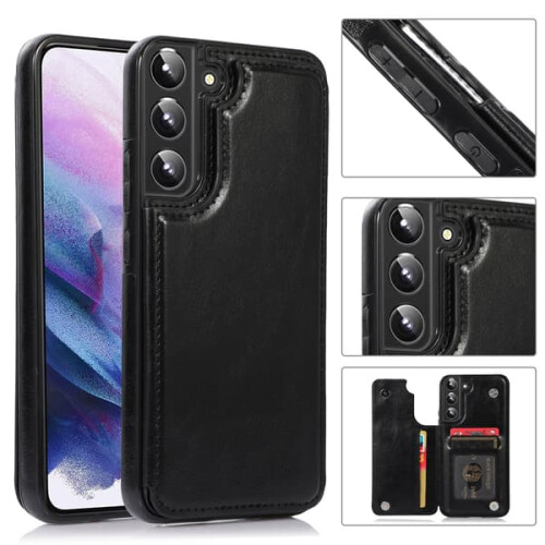 Samsung Galaxy S23 case with card holder red 1
