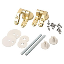 Gold-Zink-Legierung Soft-Close-Toilettensitz-Scharnier-Kit, Schnelle Installation für Standard-Sitze