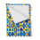 Flannel fleece throw blanket yellow blue grid pattern 50x60 2