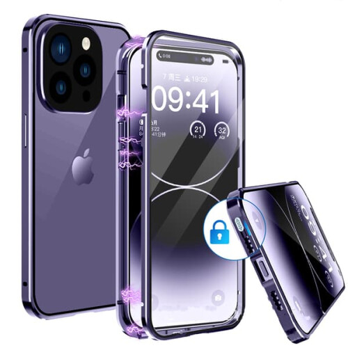 Magnetic Double Case for iPhone 14 Pro Max Red 2