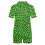 Women's leopard print pajama set V-neck short sleeve 4