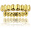KEINXS gold-plated teeth grills 8 top 8 bottom 1