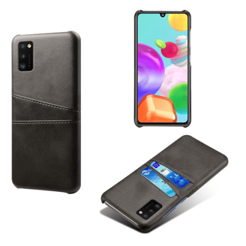 Samsung Galaxy A41 leather case with card slot red 1