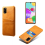 Samsung Galaxy A41 leather case with card slot red 5