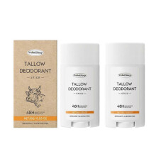(2pcs) Extra Strength Tallow Deodorant Stick, Natural Whole Body Deodorant Stick, Portable Refreshing Solid Balm for Sensitive Skin, Aluminum-Free