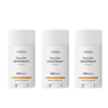 (3pcs) Extra Strength Tallow Deodorant Stick, Natural Whole Body Deodorant Stick, Portable Refreshing Solid Balm for Sensitive Skin, Aluminum-Free