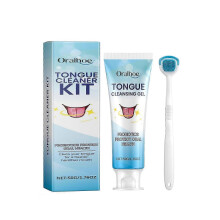 Generic oralhoe tongue coating cleaning kit  gently cleans tongue surface and food residue, providing oral care - oralhoe tongue coating cleaning kit