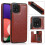Samsung Galaxy A22 5G case with card holder red 4
