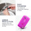 Fuchsia car key accessory for Peugeot Citroen 2-button 5
