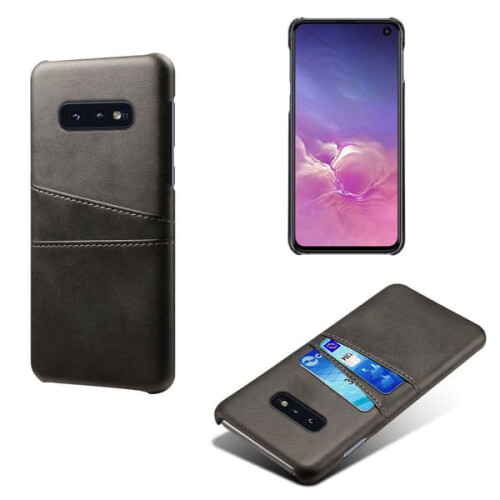 Samsung S10E leather case with card slot red 1