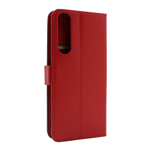 Crazy Horse Wallet for Sony Xperia 1 II Red 1