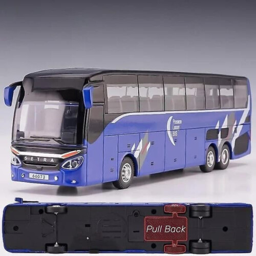 Setra Luxury Bus Toy Car 1/32 Pull-Back Sound Light Model 2