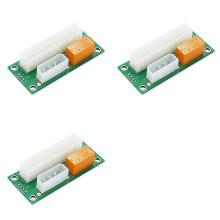 3X ATX Dual PSU Multipel Strömförsörjningsadapter Synkront Strömkort Lägg Till 2PSU med Power LED Till 4-Stiftskontakt