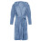 Women's fluffy solid long sleeve hooded bathrobe with 3