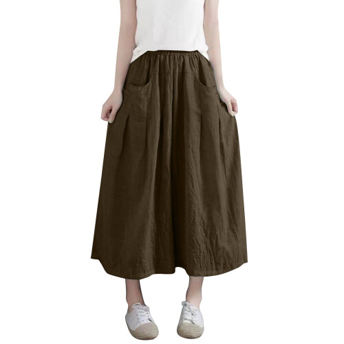Női magas derekú rakott szoknya plus size 1