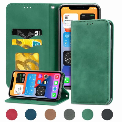 iPhone 12 wallet case red 1