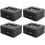 Bosca Airgid Miotail le Glas Comhcheangailte agus Tráidire Black4Pack 1