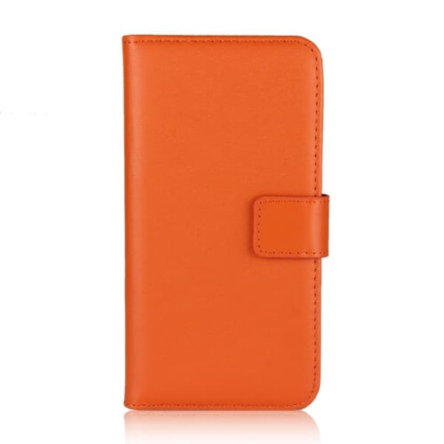 iPhone 12/12 Pro genuine leather case orange 1