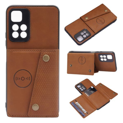 Xiaomi Redmi Note 11 Pro 5G case with card holder grey 1